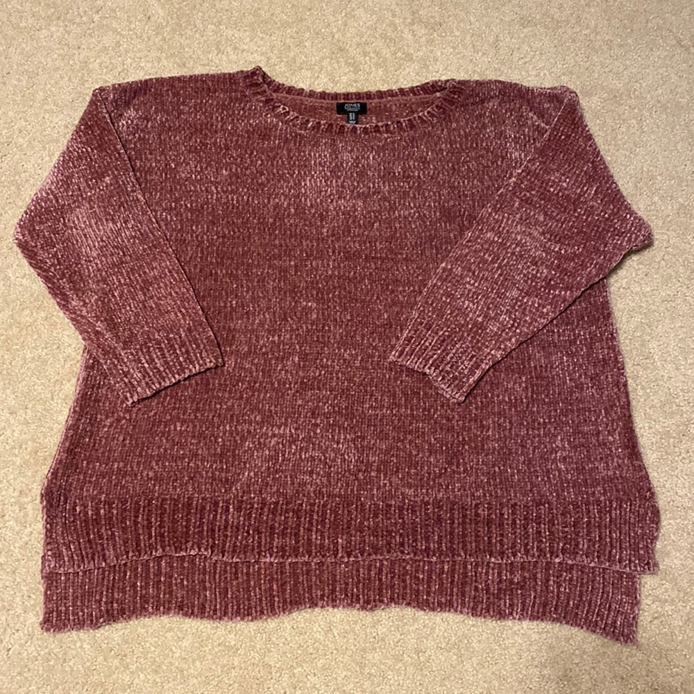 Jones of New York Signature Sweater. Women’s size 1X. Color is velour rose.